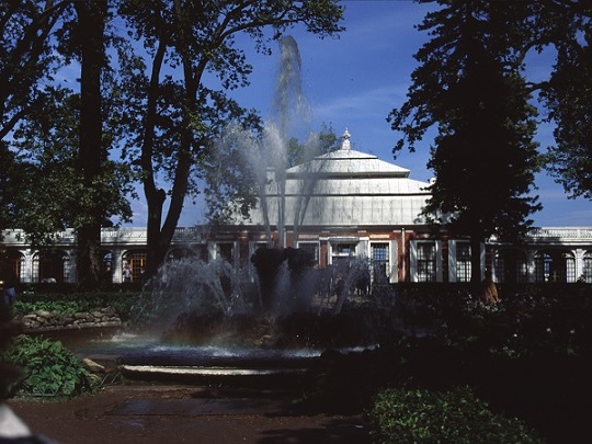 Peterhof Fountain in Park