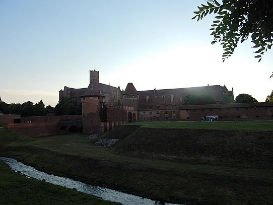 Marienburg bei Sonnenuntergang