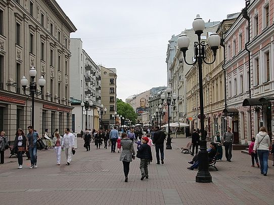 Fußgängerzone in Moskau