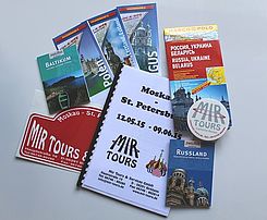 Mir Tours Tourunterlagen, hier Moskau-St. Petersburg