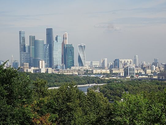 Overlooking Moscow - skyscrapers