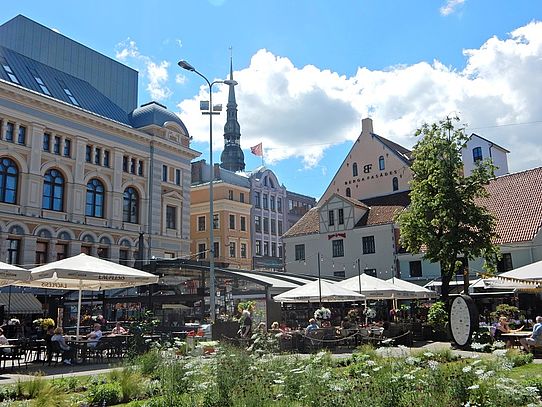 Platz in der Stadt 