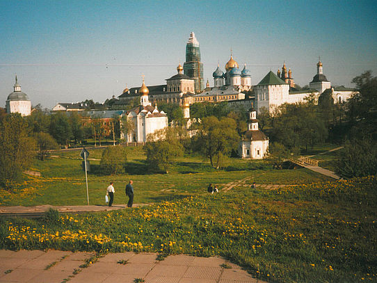 Sergiev Posad in the 1990s Monastery in Sergiev Posad