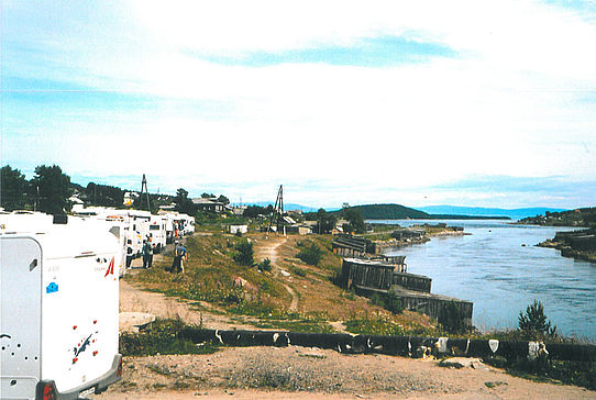 motorhomes taking a break at river banks